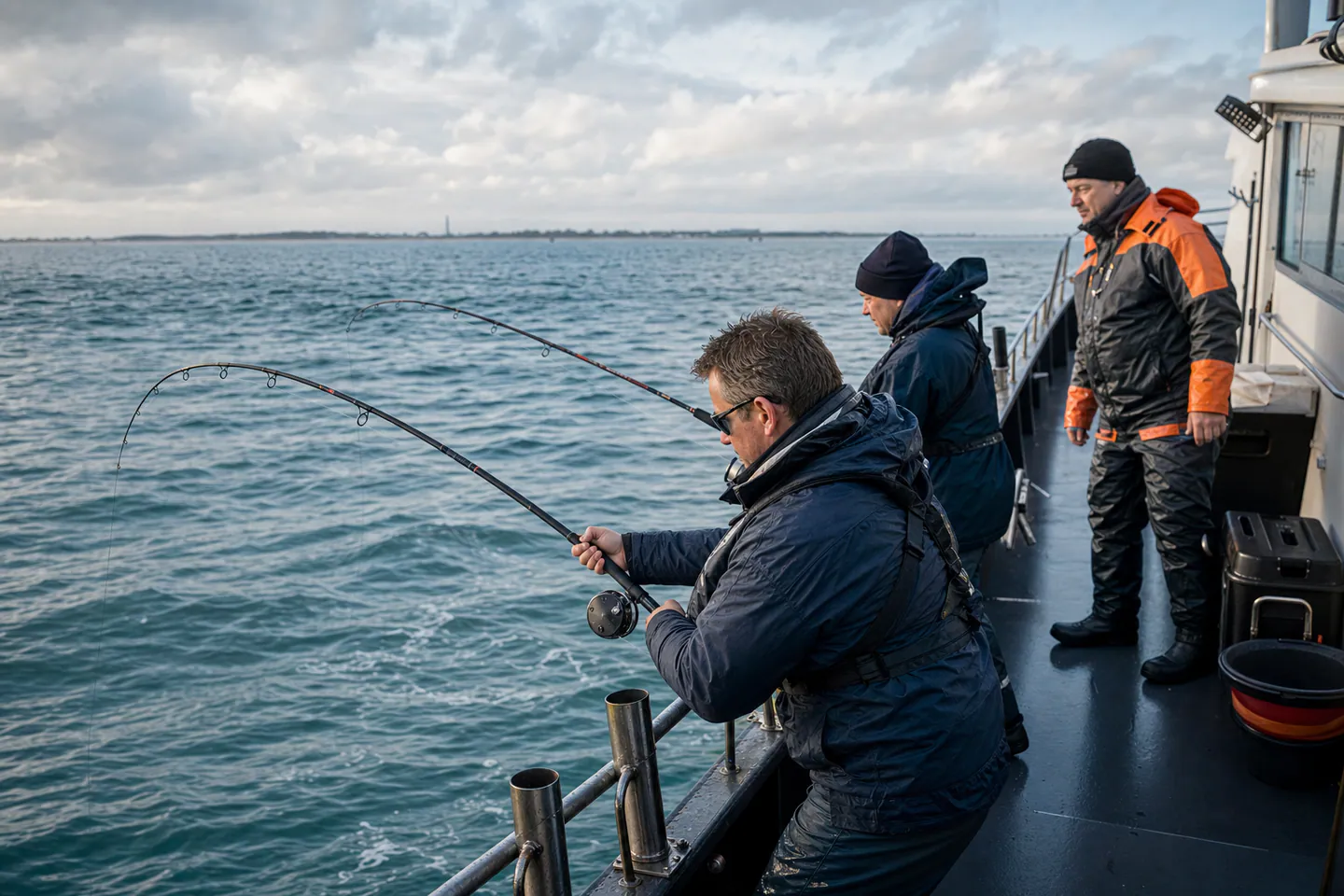 Wrakvissen vanaf een charterboot in Zeeland